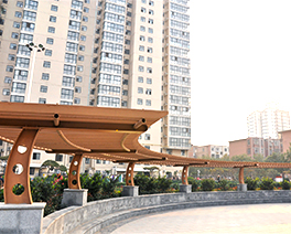 塑木廊架丨戶外廊架